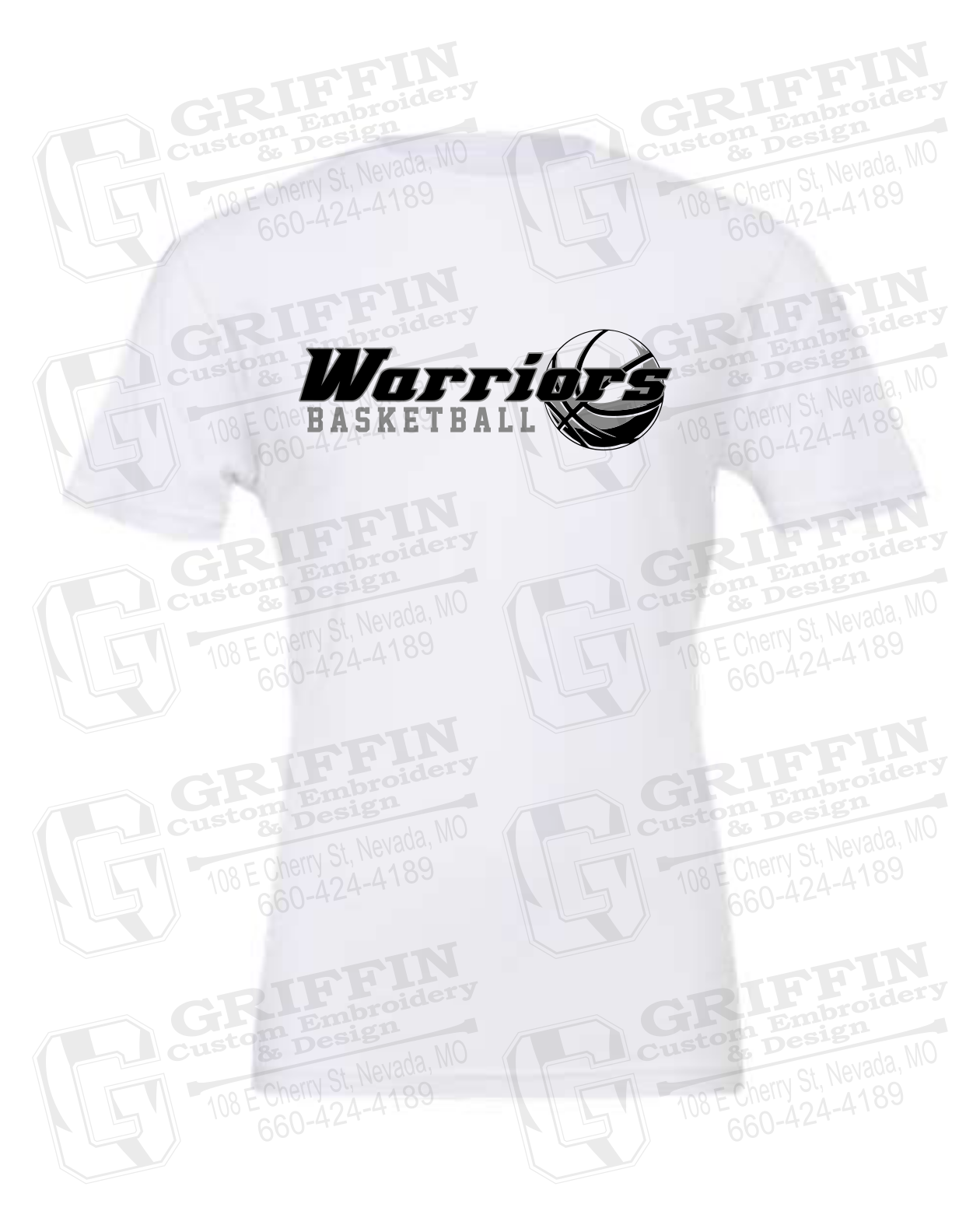 Cotton Short Sleeve T-Shirt - Warriors Basketball 26-A