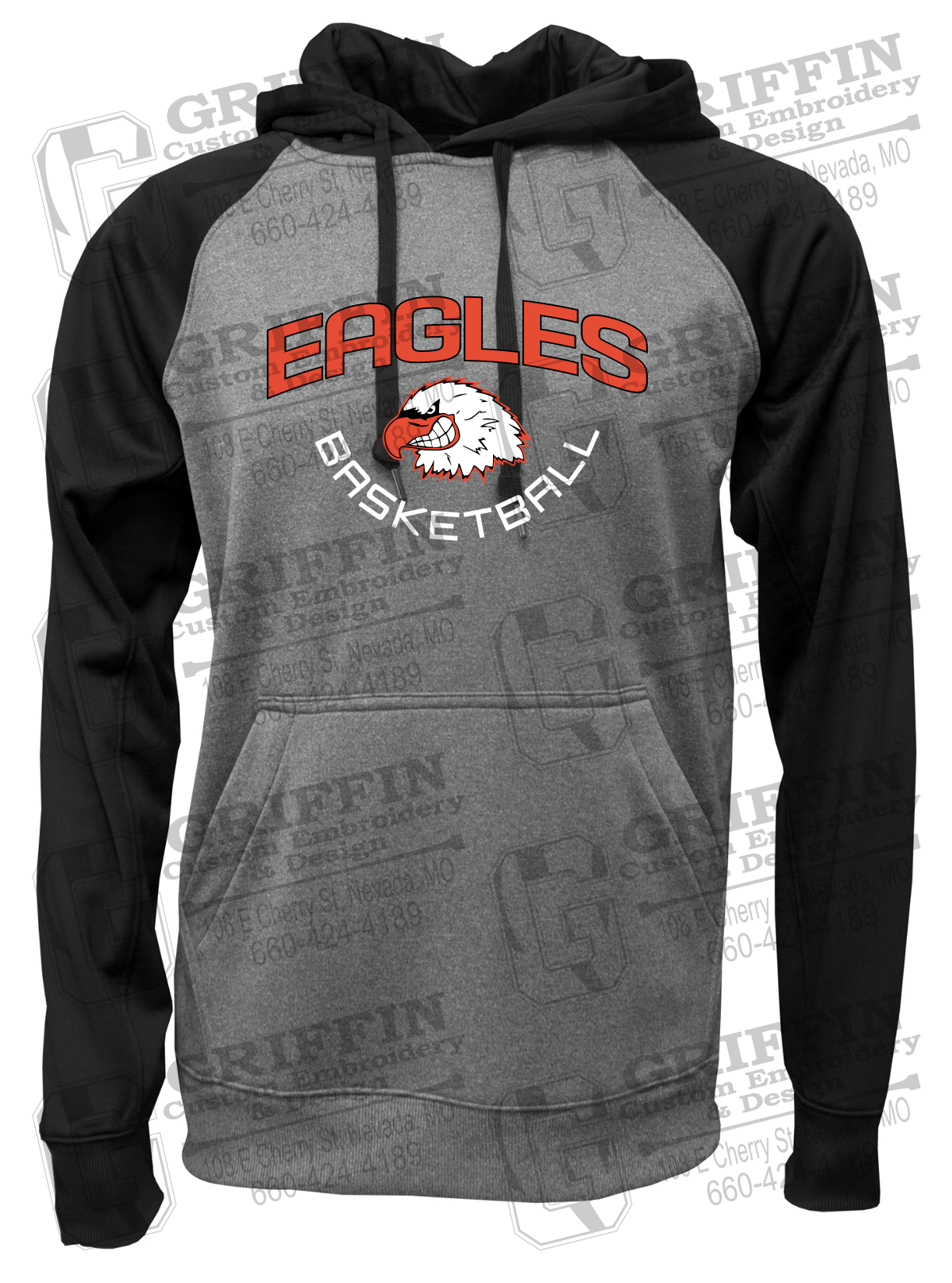 Performance Fleece Raglan Hoodie - Basketball - Jasper Eagles 26-A