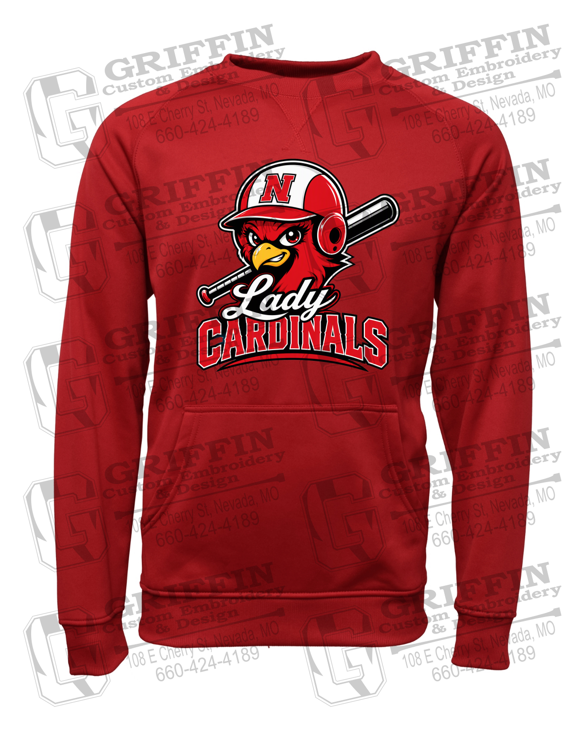 Performance Fleece Sweatshirt - Lady Cardinals Softball 26-A