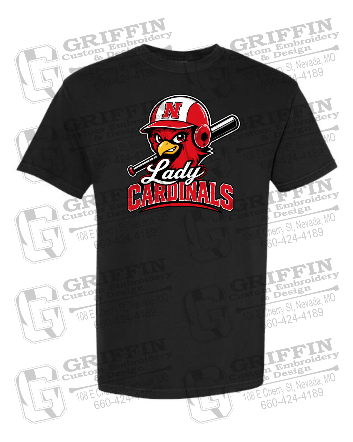 Comfort Colors Short Sleeve T-Shirt - Lady Cardinals Softball 26-A