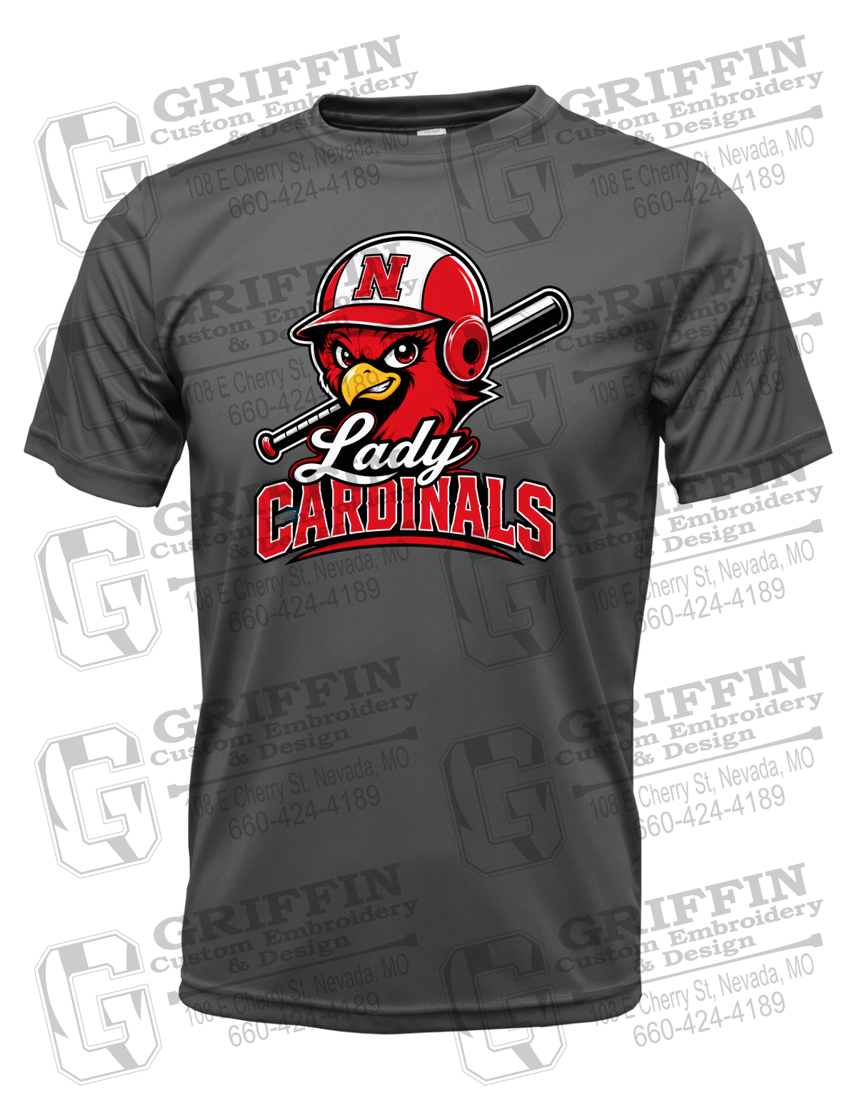 Dry-Fit Short Sleeve T-Shirt - Lady Cardinals Softball 26-A