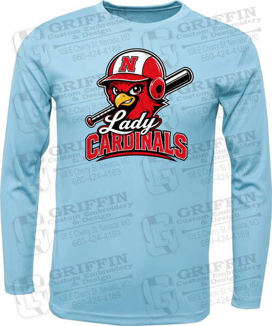 Toddler Dry-Fit Long Sleeve T-Shirt - Lady Cardinals Softball 26-A
