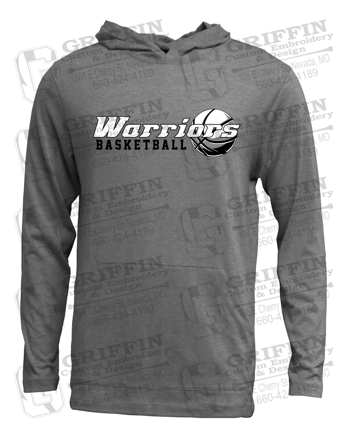 Soft-Tek T-Shirt Hoodie - Warriors Basketball 26-A