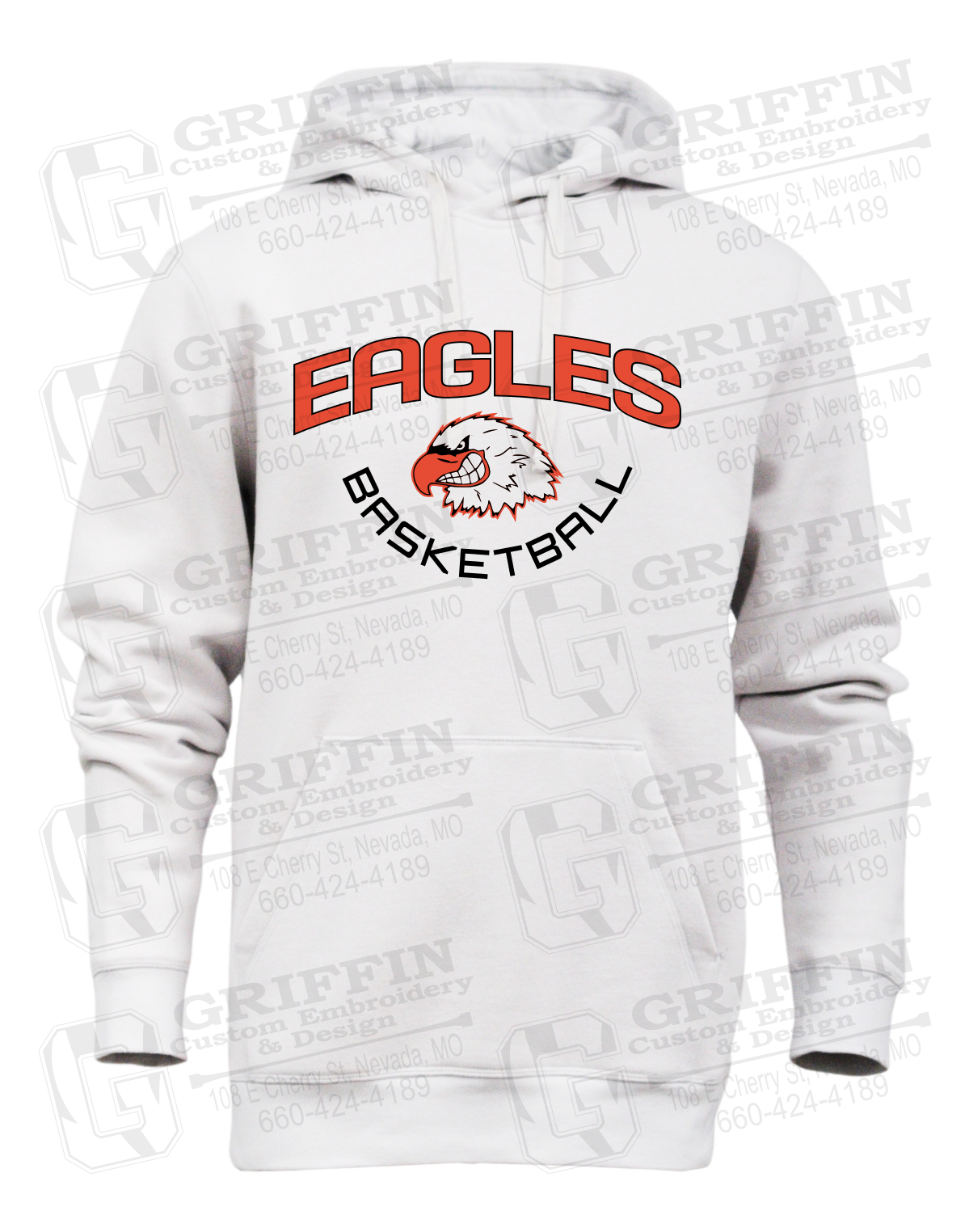Heavyweight Fleece Hoodie - Basketball - Jasper Eagles 26-A