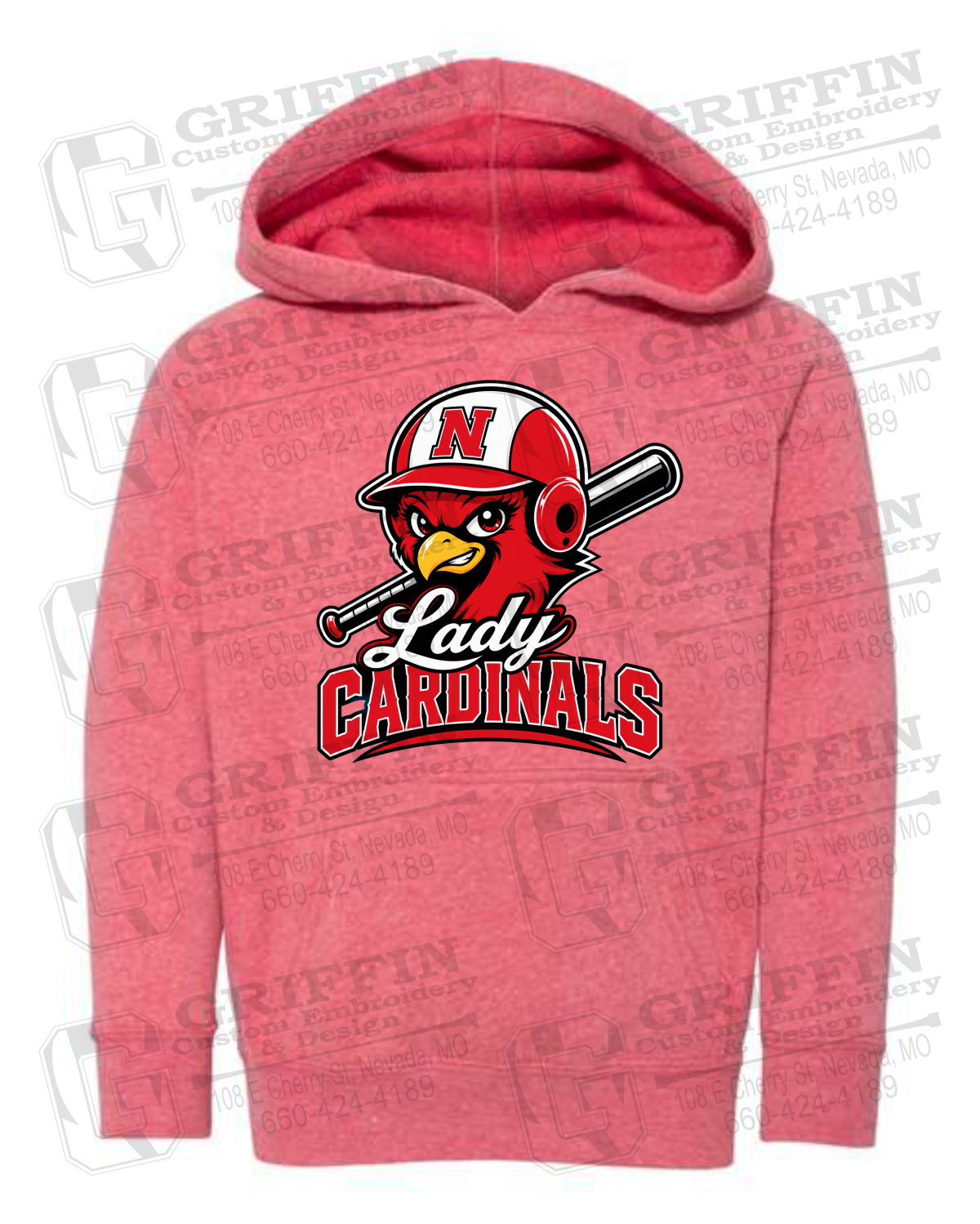 Toddler Hoodie - Lady Cardinals Softball 26-A