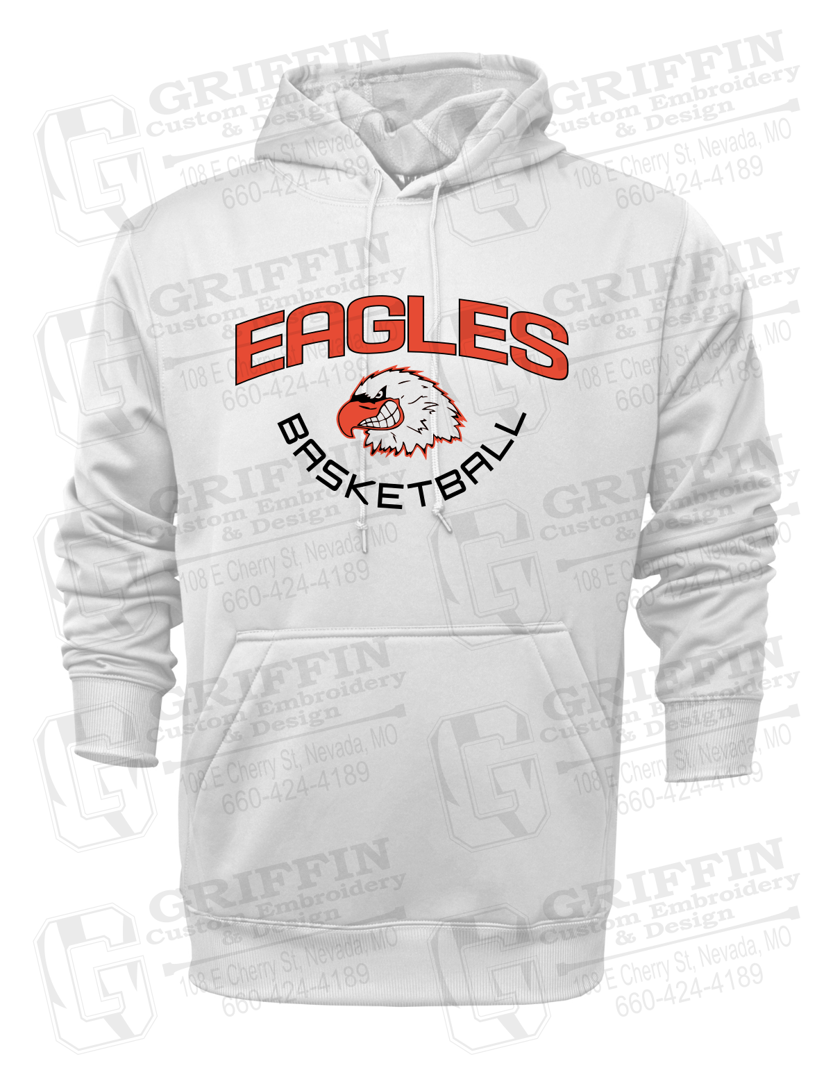 Performance Fleece Hoodie - Basketball - Jasper Eagles 26-A