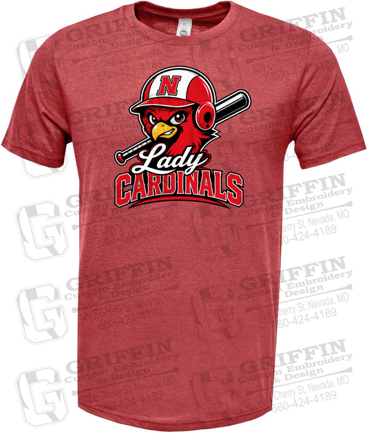 Soft-Tek Short Sleeve T-Shirt - Lady Cardinals Softball 26-A