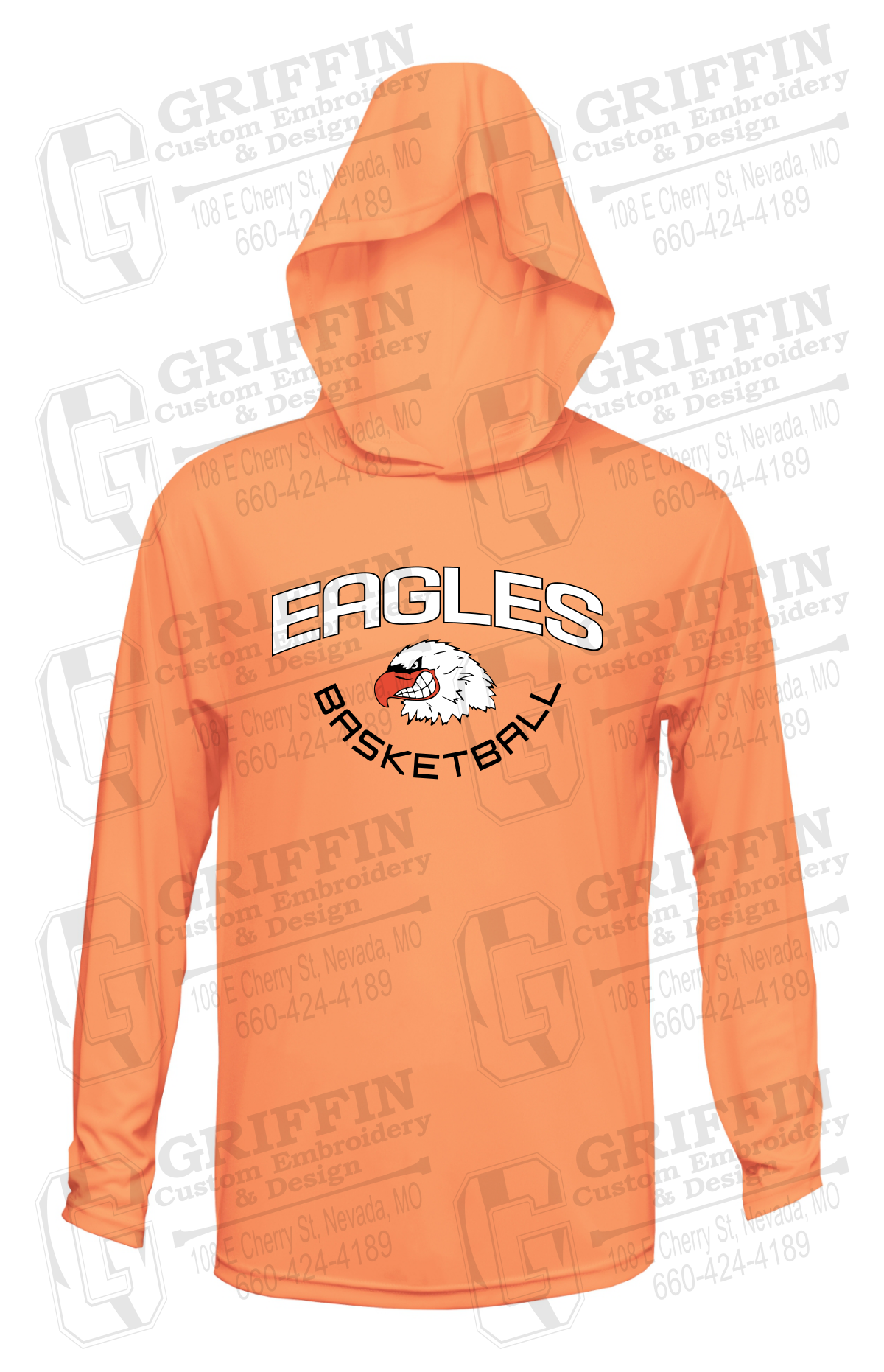 Dry-Fit T-Shirt Hoodie - Basketball - Jasper Eagles 26-A