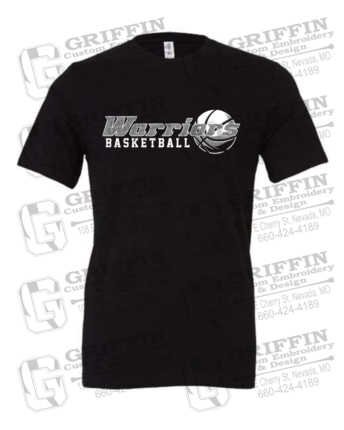 Cotton Short Sleeve T-Shirt - Warriors Basketball 26-A