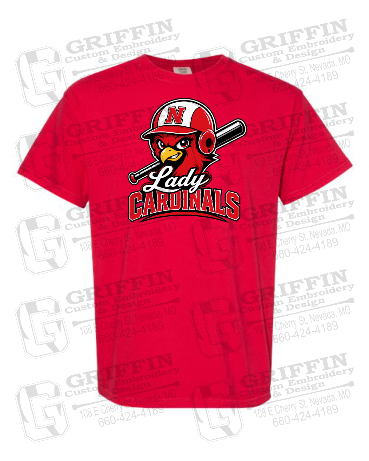 Comfort Colors Short Sleeve T-Shirt - Lady Cardinals Softball 26-A