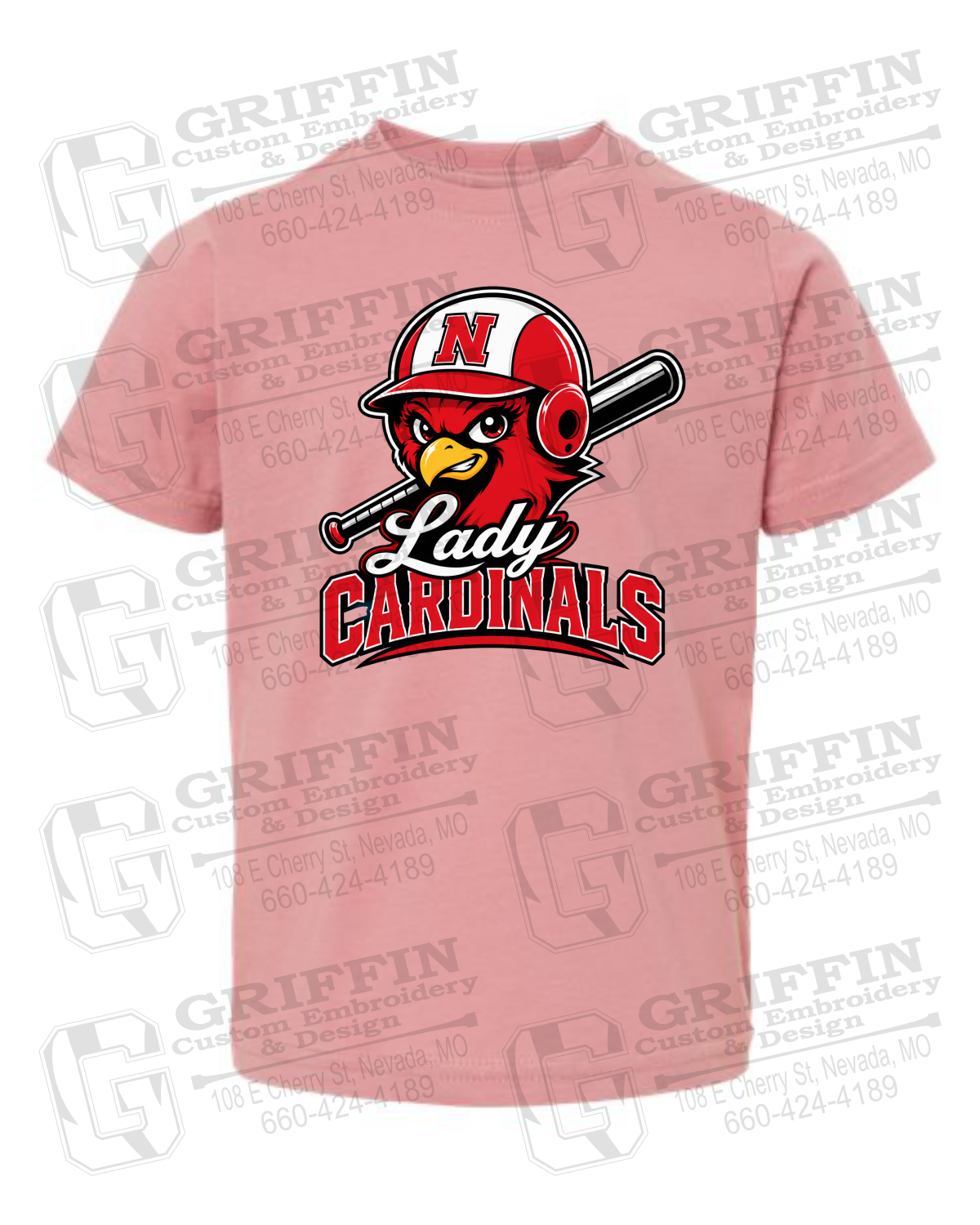 Toddler/Infant Cotton T-Shirt - Lady Cardinals Softball 26-A