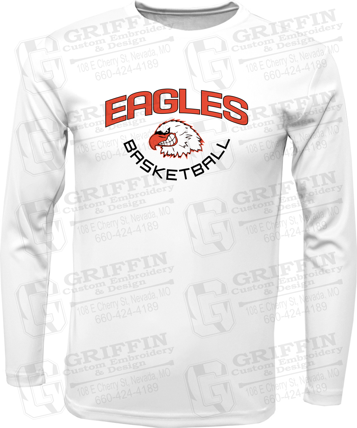 Toddler Dry-Fit Long Sleeve T-Shirt - Basketball - Jasper Eagles 26-A