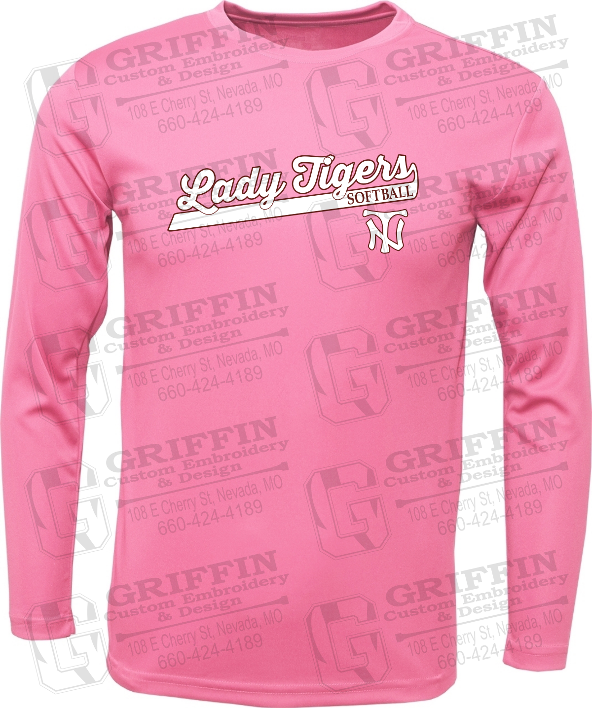 Toddler Dry-Fit Long Sleeve T-Shirt - Softball - Nevada Tigers 26-B