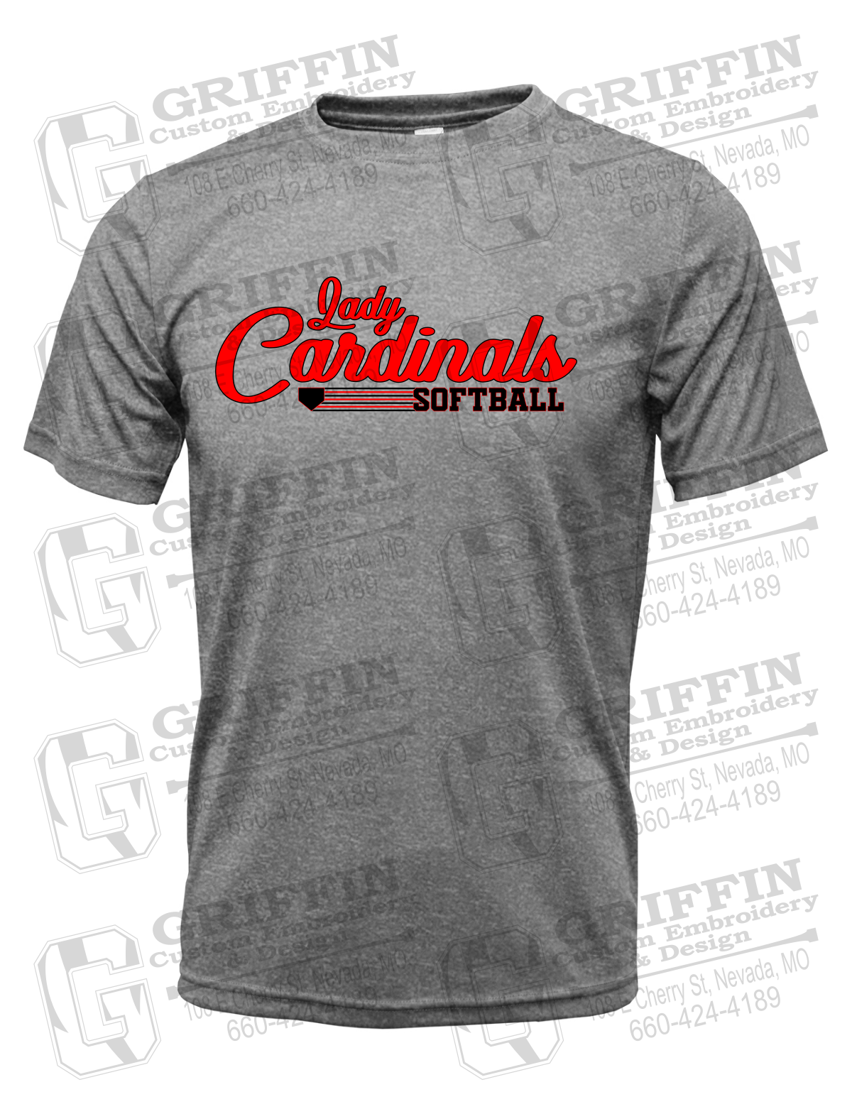 Dry-Fit Short Sleeve T-Shirt - Lady Cardinals Softball 26-B