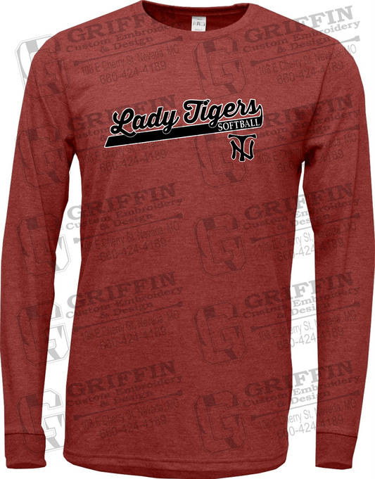 Soft-Tek Long Sleeve T-Shirt - Softball - Nevada Tigers 26-B