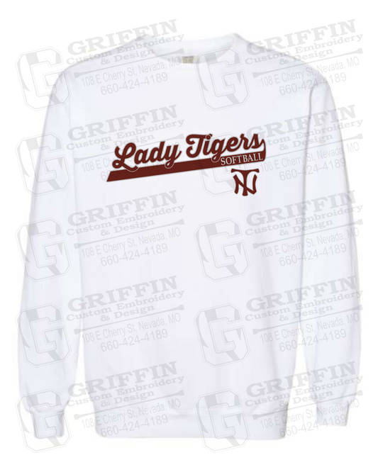 Comfort Colors Crewneck Sweatshirt - Softball - Nevada Tigers 26-B