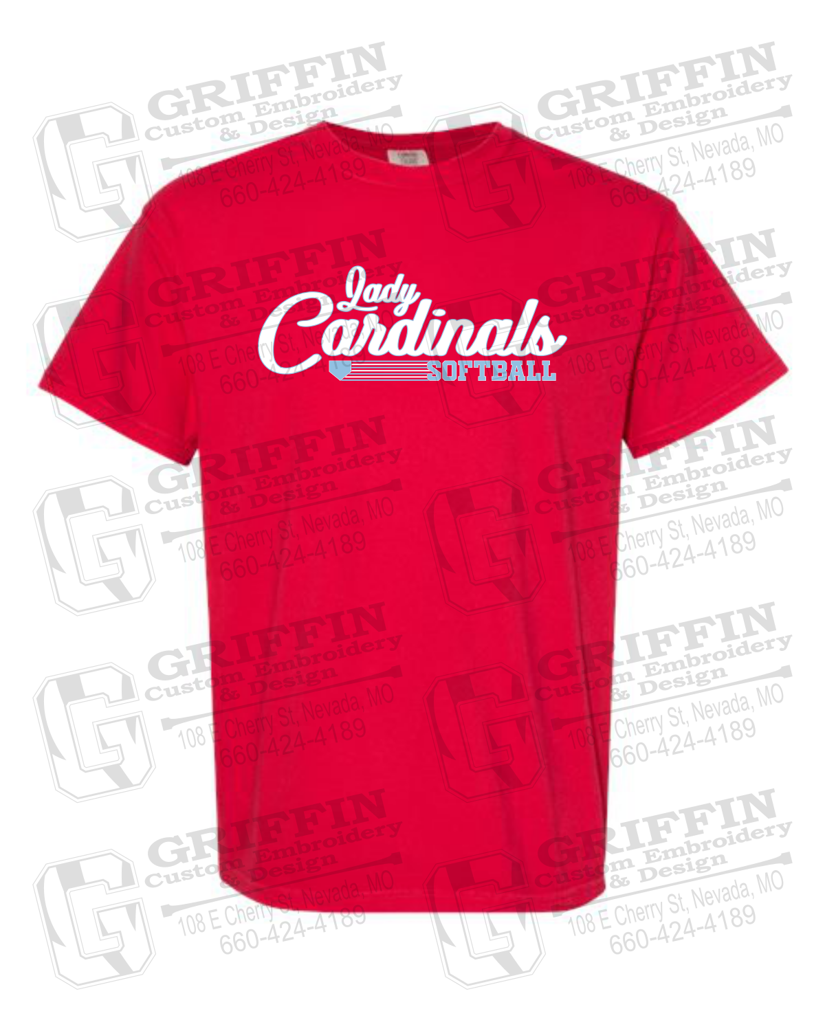 Comfort Colors Short Sleeve T-Shirt - Lady Cardinals Softball 26-B
