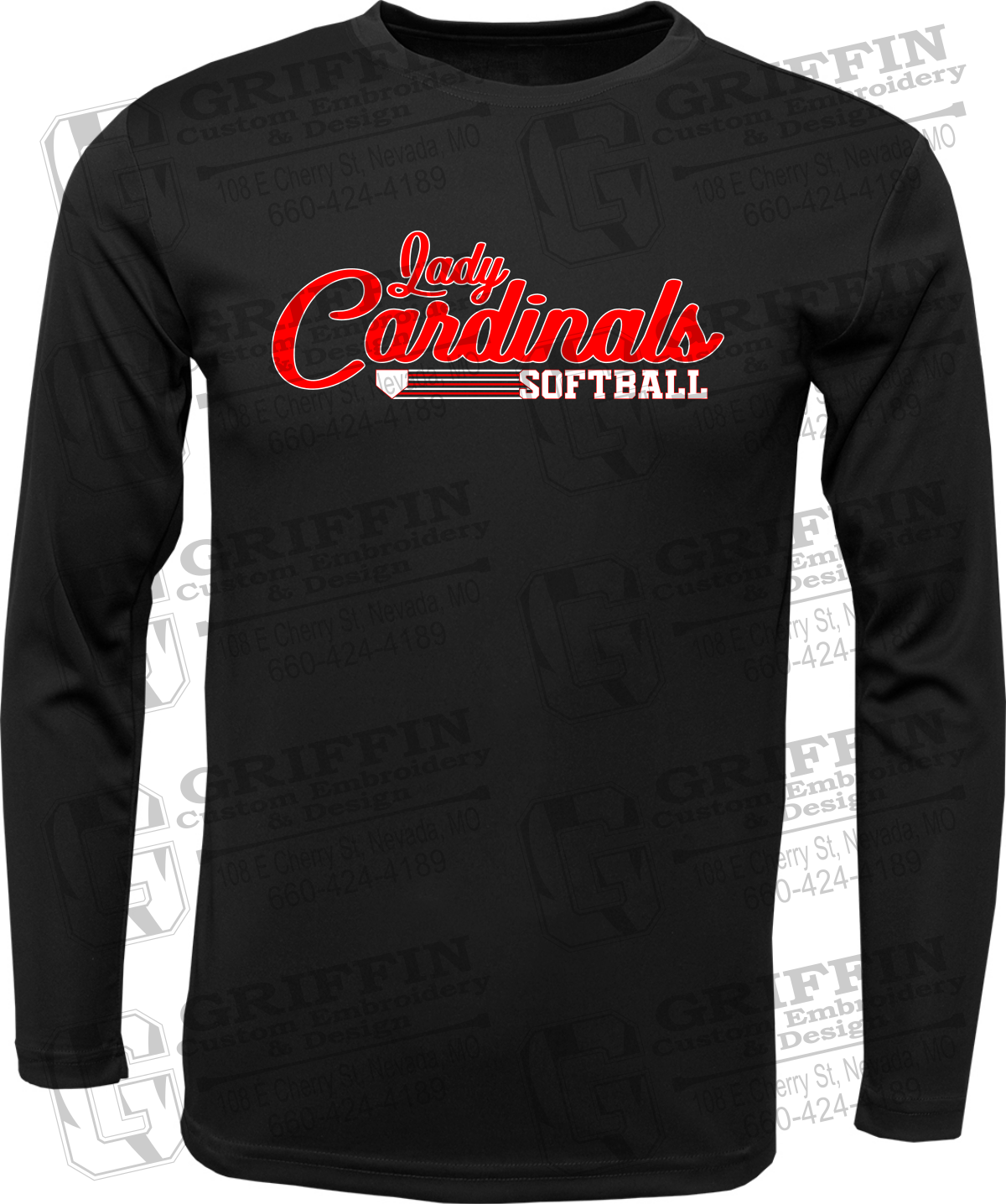 Dry-Fit Long Sleeve T-Shirt - Lady Cardinals Softball 26-B