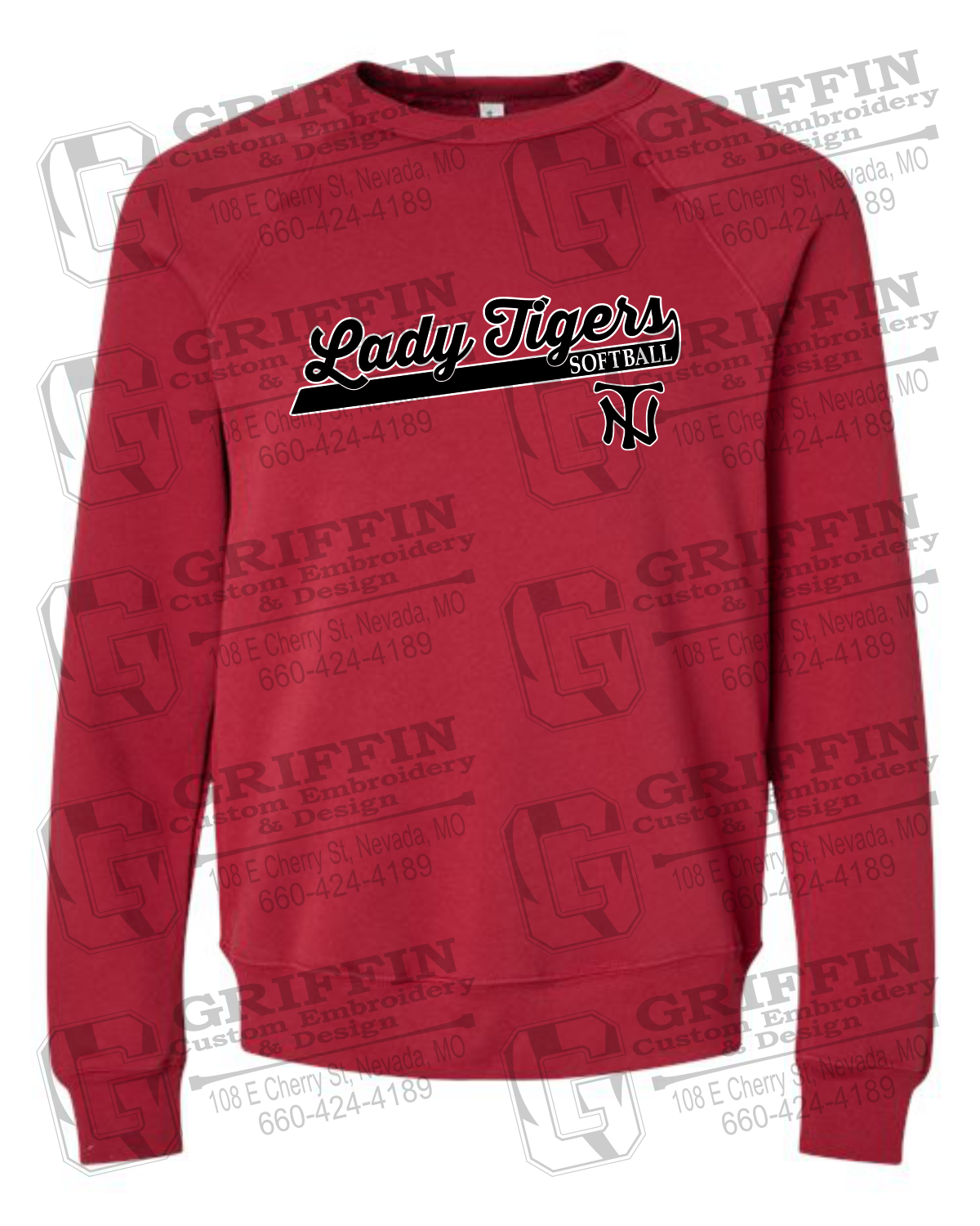 Sponge Fleece Sweatshirt - Softball - Nevada Tigers 26-B
