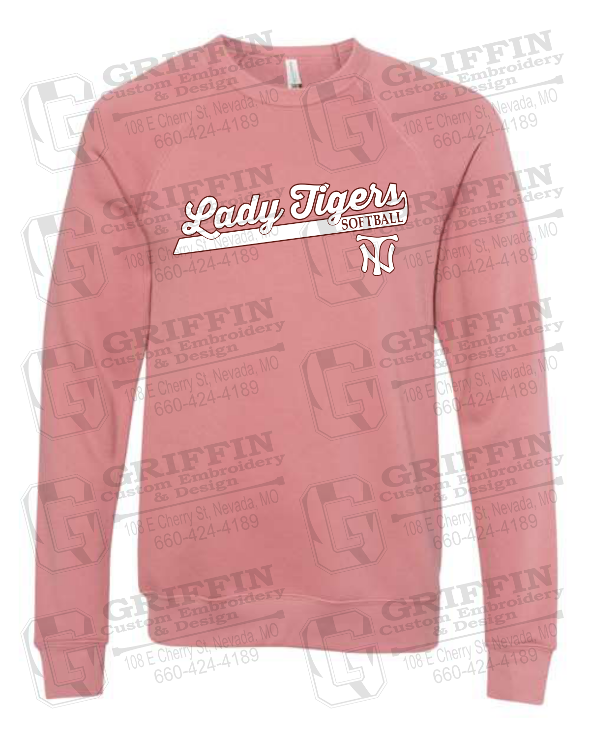 Sponge Fleece Sweatshirt - Softball - Nevada Tigers 26-B