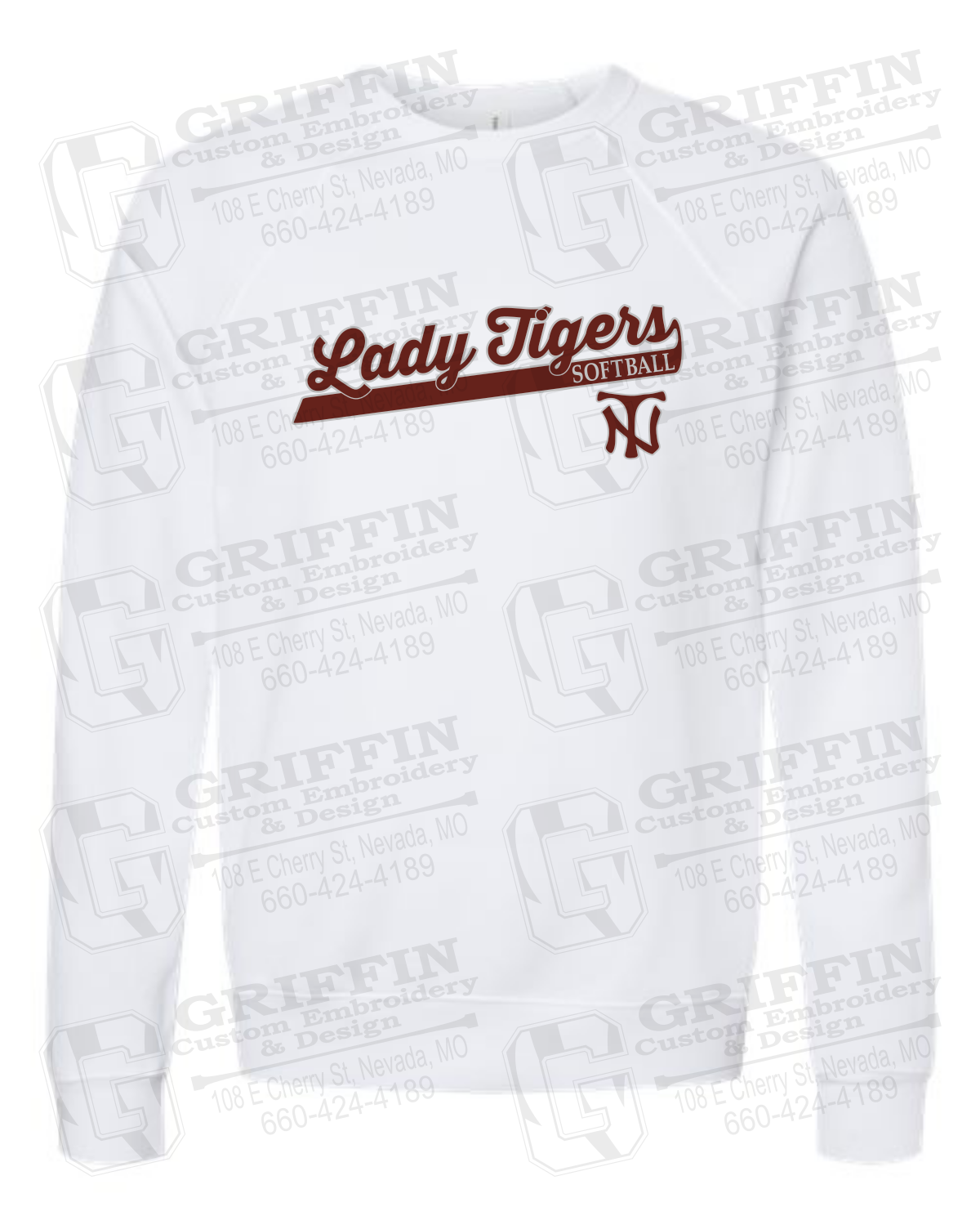 Sponge Fleece Sweatshirt - Softball - Nevada Tigers 26-B