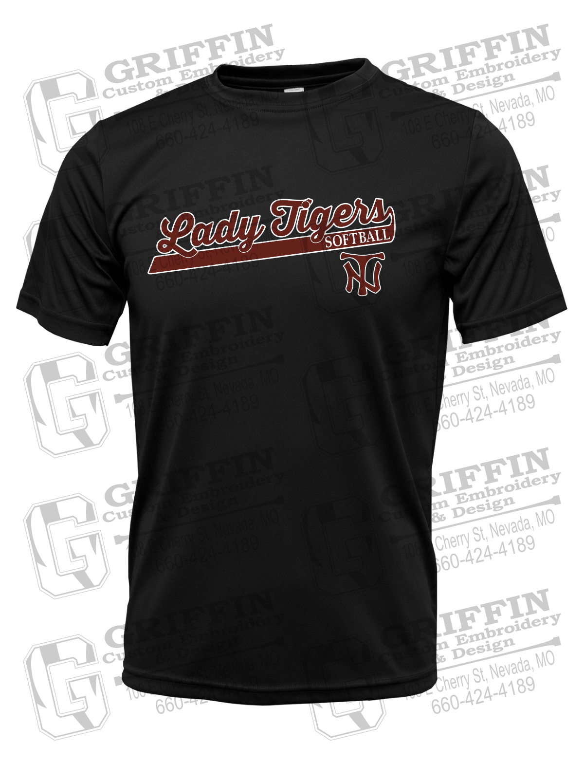 Dry-Fit Short Sleeve T-Shirt - Softball - Nevada Tigers 26-B