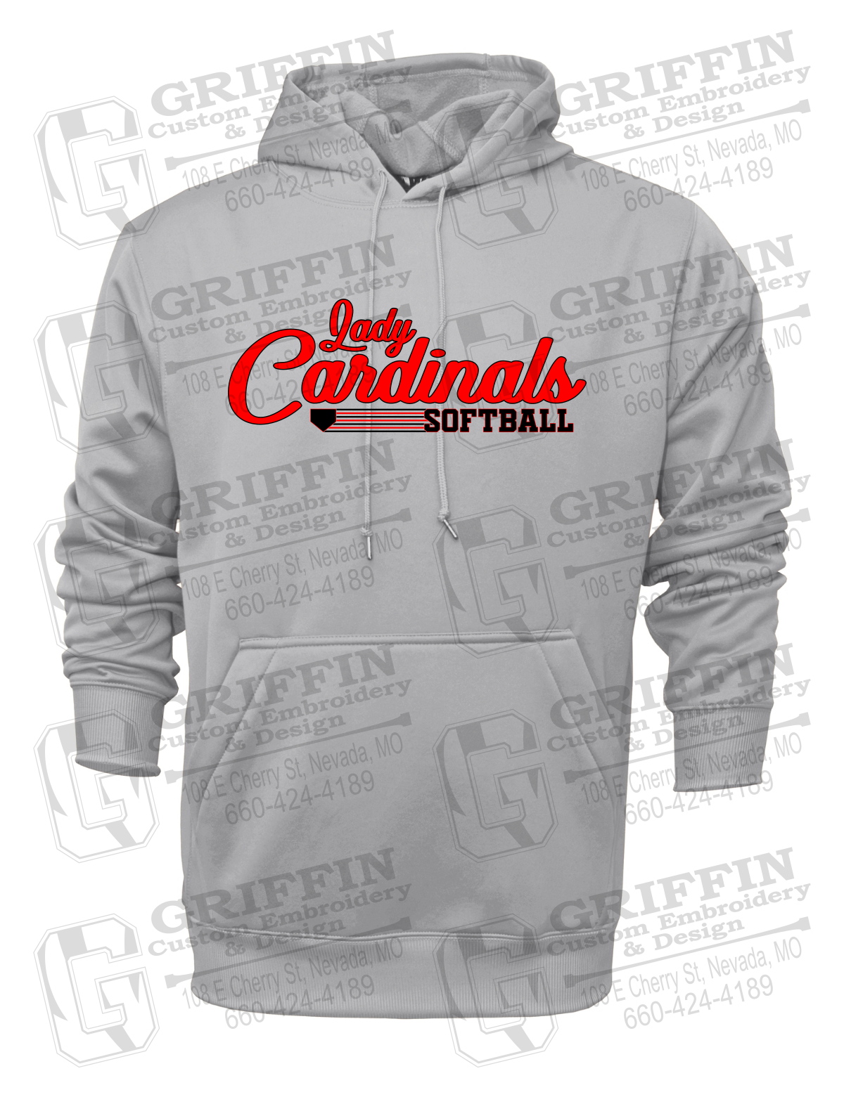 Performance Fleece Hoodie - Lady Cardinals Softball 26-B