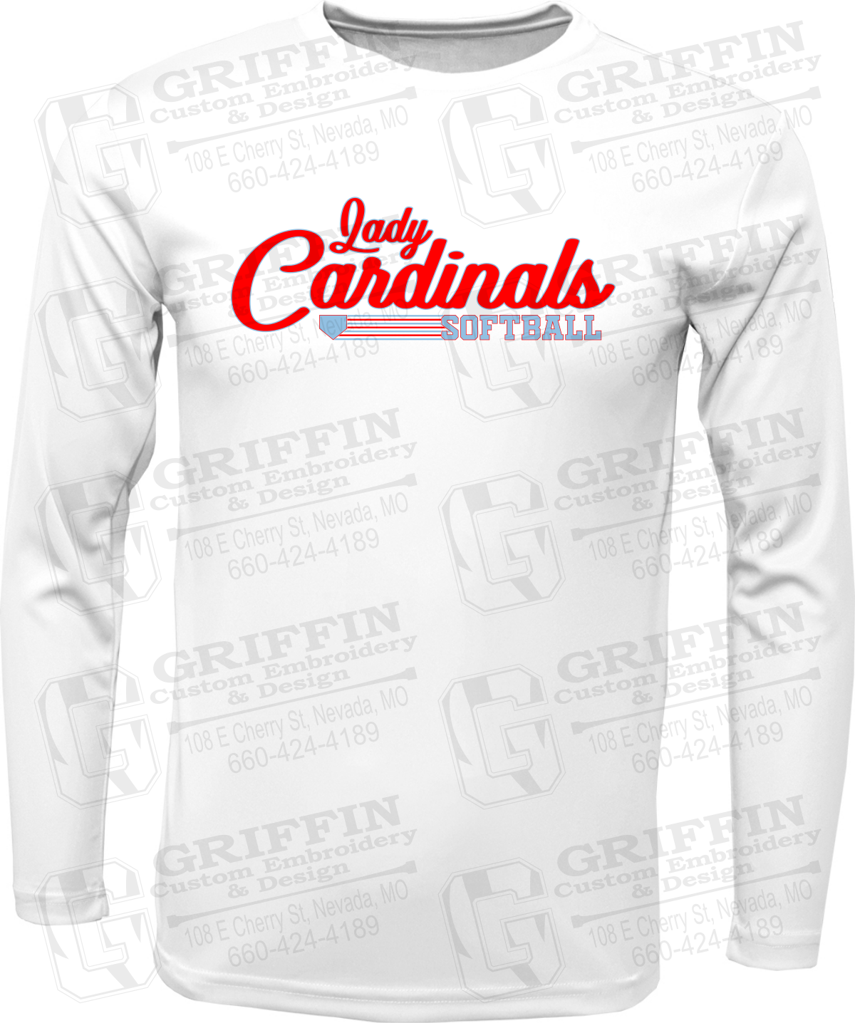 Dry-Fit Long Sleeve T-Shirt - Lady Cardinals Softball 26-B