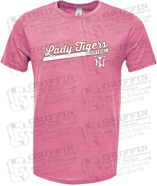 Soft-Tek Short Sleeve T-Shirt - Softball - Nevada Tigers 26-B
