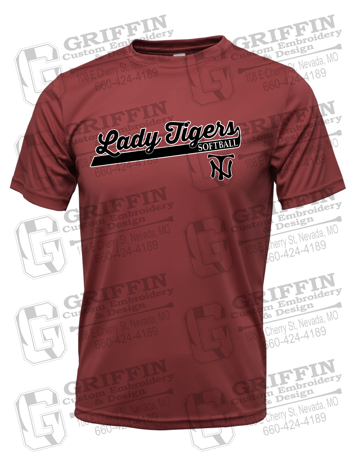 Dry-Fit Short Sleeve T-Shirt - Softball - Nevada Tigers 26-B