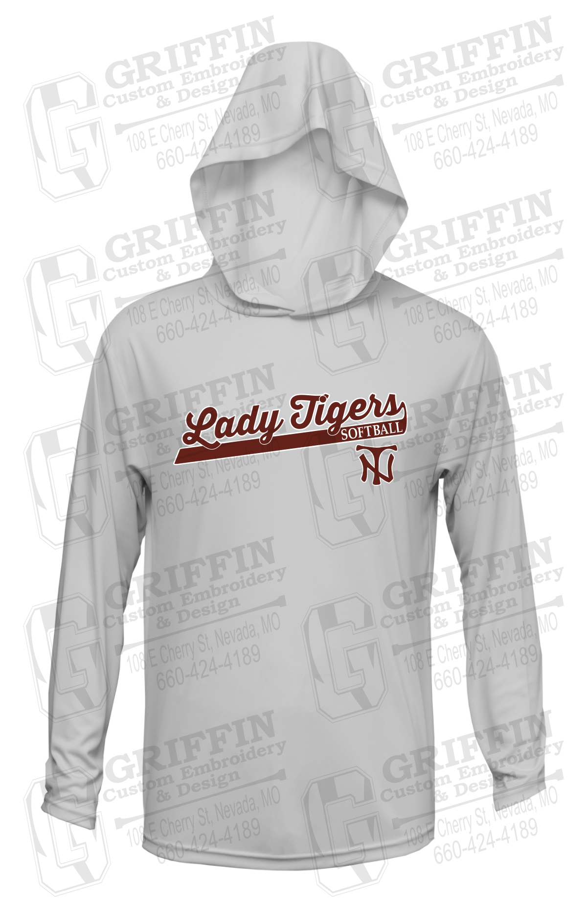 Dry-Fit T-Shirt Hoodie - Softball - Nevada Tigers 26-B