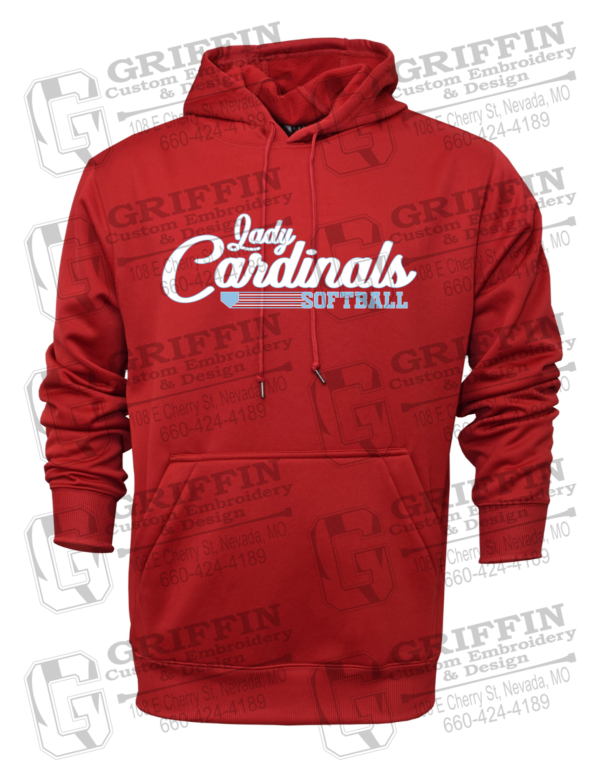 Performance Fleece Hoodie - Lady Cardinals Softball 26-B
