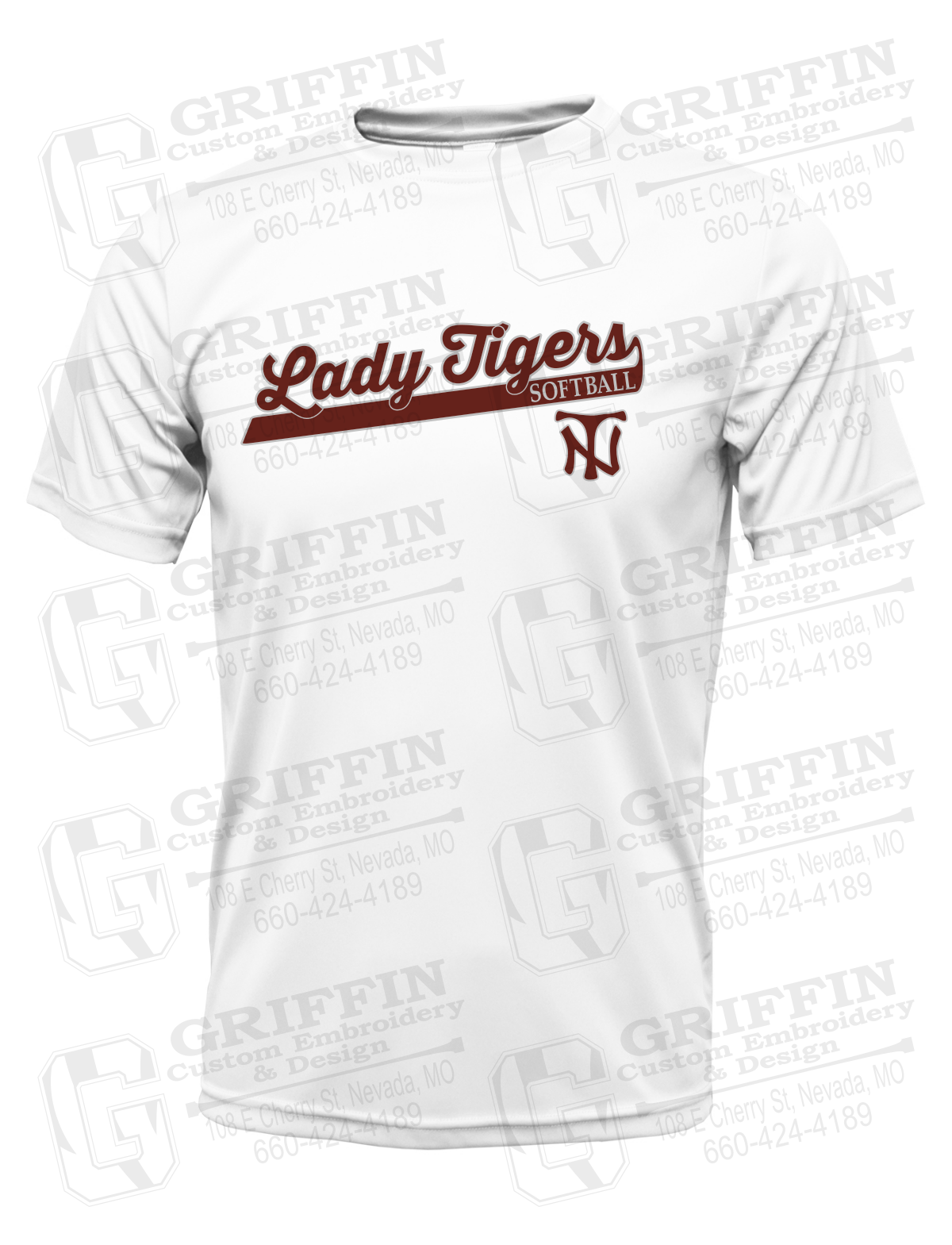 Dry-Fit Short Sleeve T-Shirt - Softball - Nevada Tigers 26-B