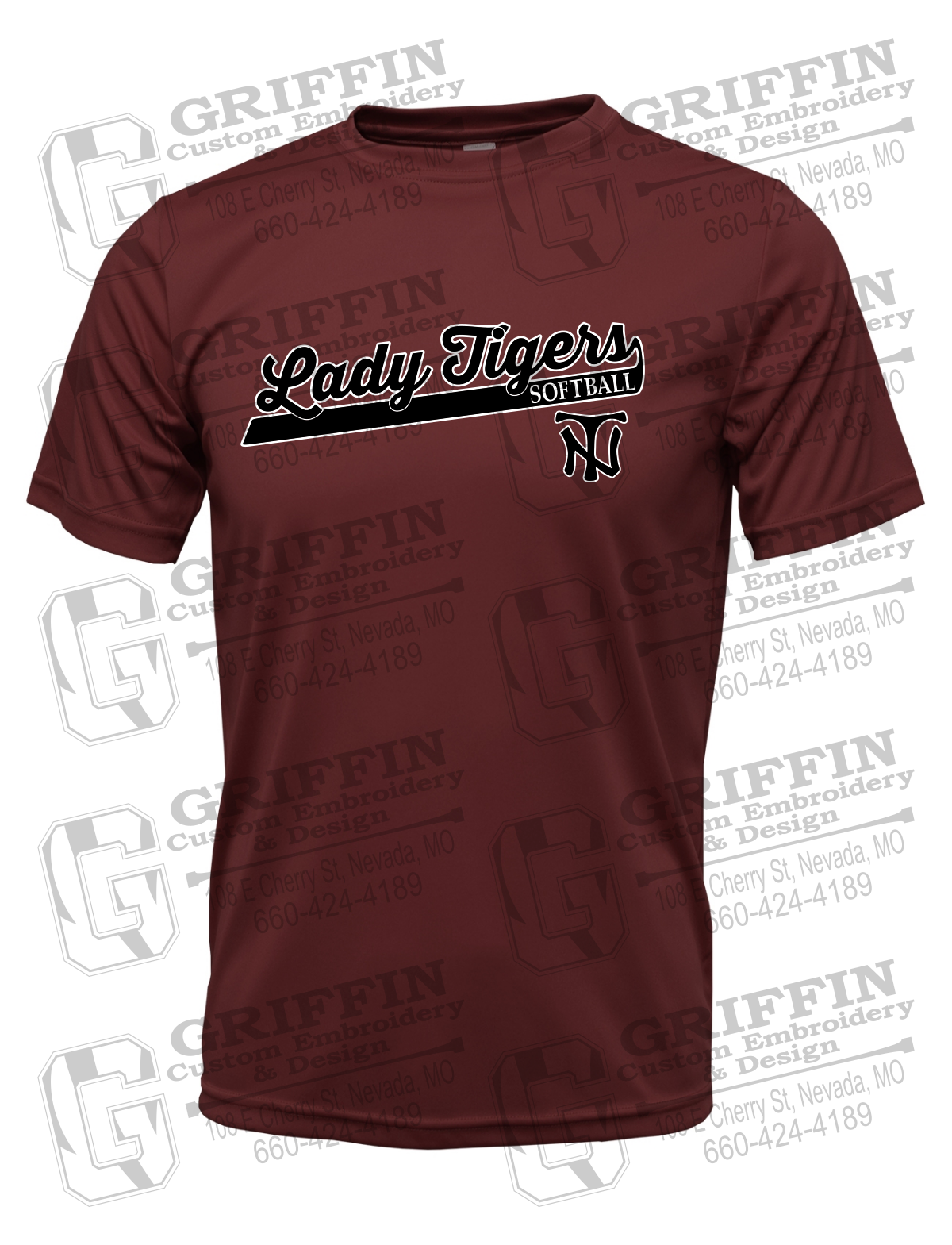 Dry-Fit Short Sleeve T-Shirt - Softball - Nevada Tigers 26-B