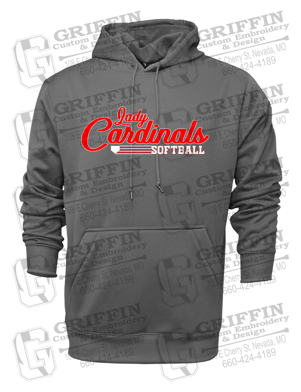 Performance Fleece Hoodie - Lady Cardinals Softball 26-B