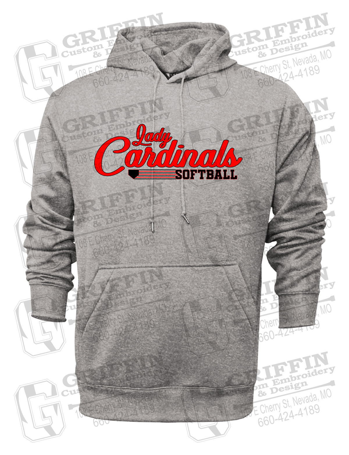 Performance Fleece Hoodie - Lady Cardinals Softball 26-B