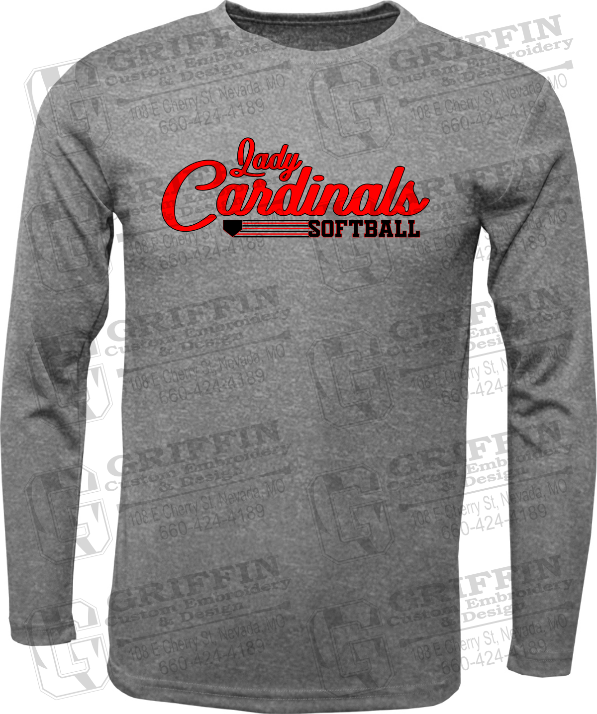 Dry-Fit Long Sleeve T-Shirt - Lady Cardinals Softball 26-B