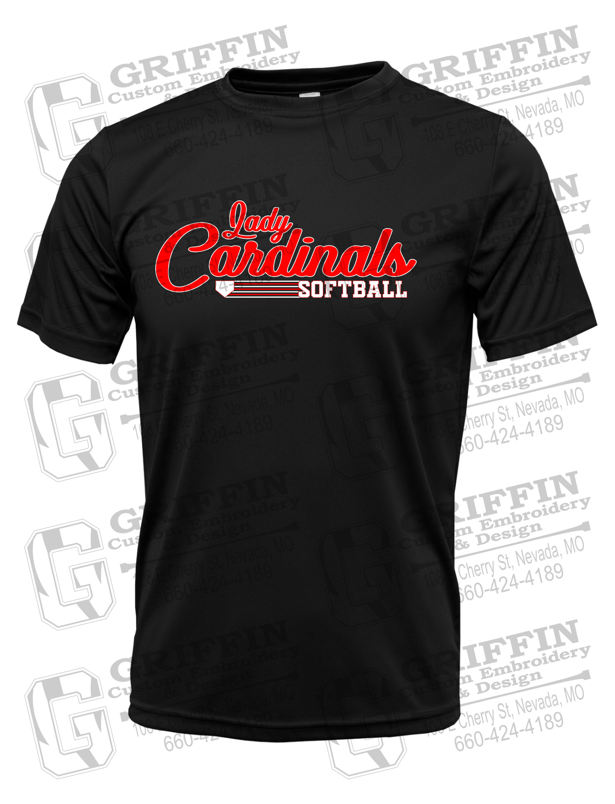 Dry-Fit Short Sleeve T-Shirt - Lady Cardinals Softball 26-B