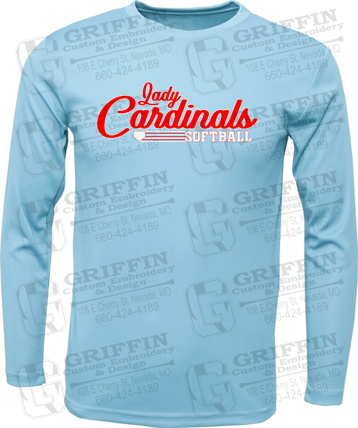 Toddler Dry-Fit Long Sleeve T-Shirt - Lady Cardinals Softball 26-B