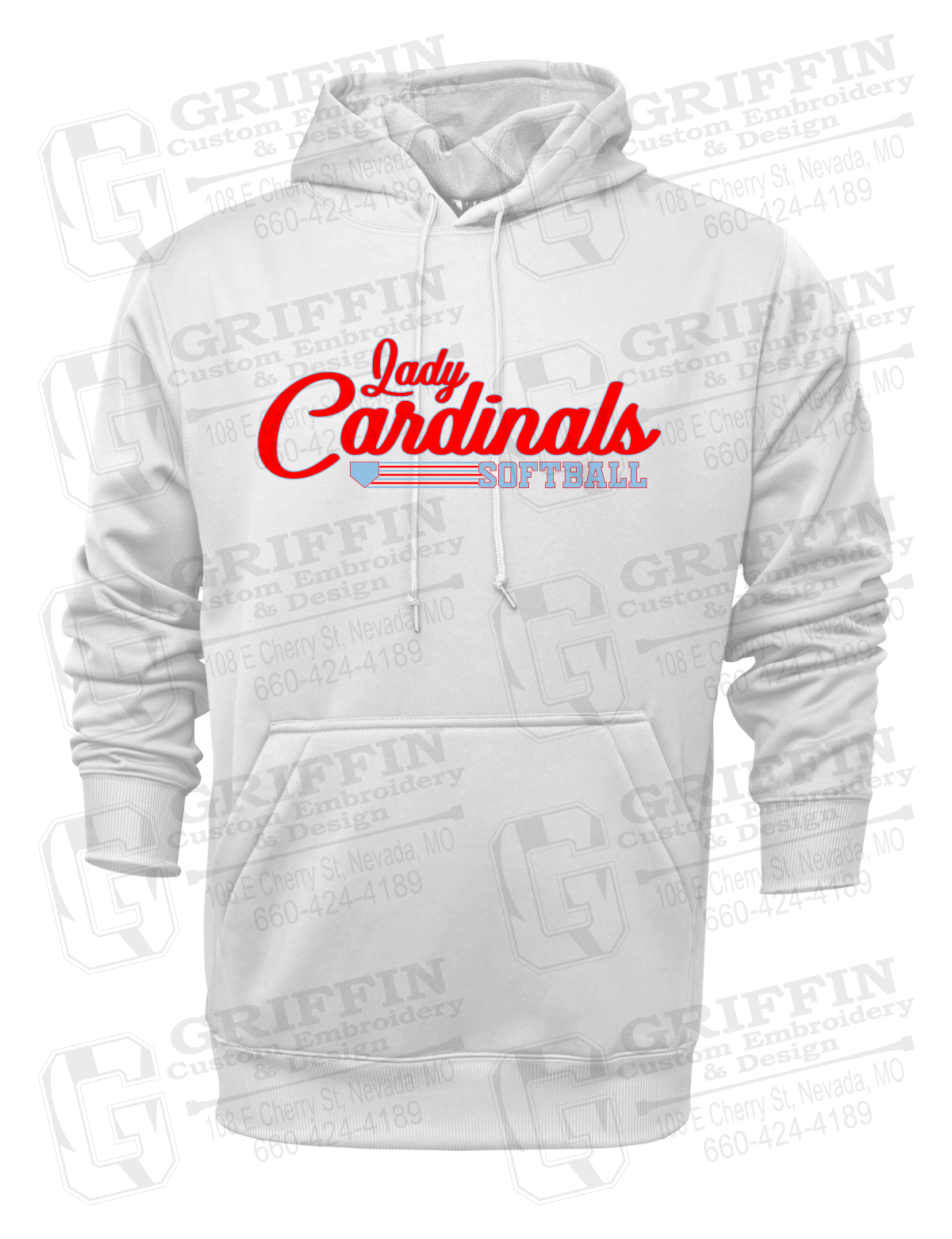 Performance Fleece Hoodie - Lady Cardinals Softball 26-B