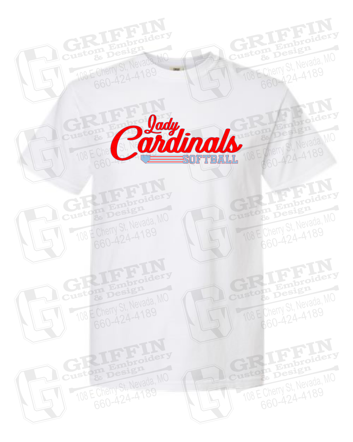 Comfort Colors Short Sleeve T-Shirt - Lady Cardinals Softball 26-B