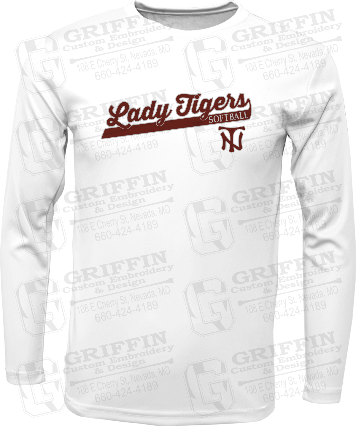 Dry-Fit Long Sleeve T-Shirt - Softball - Nevada Tigers 26-B
