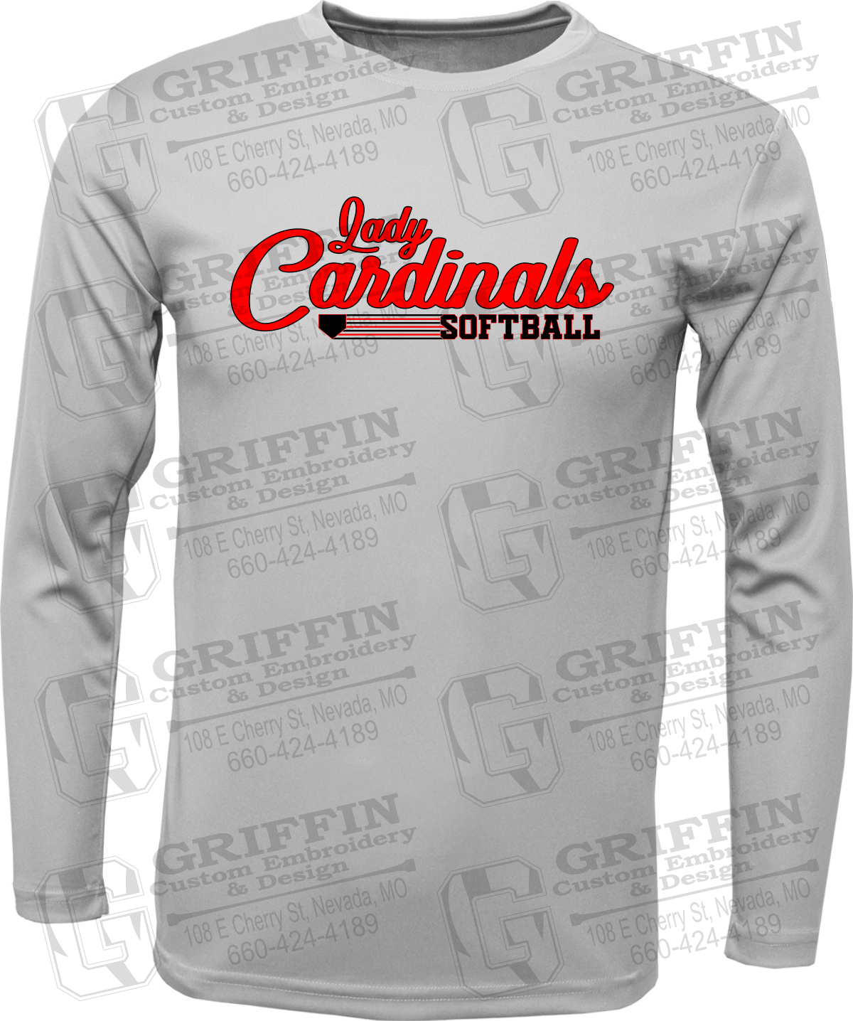 Dry-Fit Long Sleeve T-Shirt - Lady Cardinals Softball 26-B