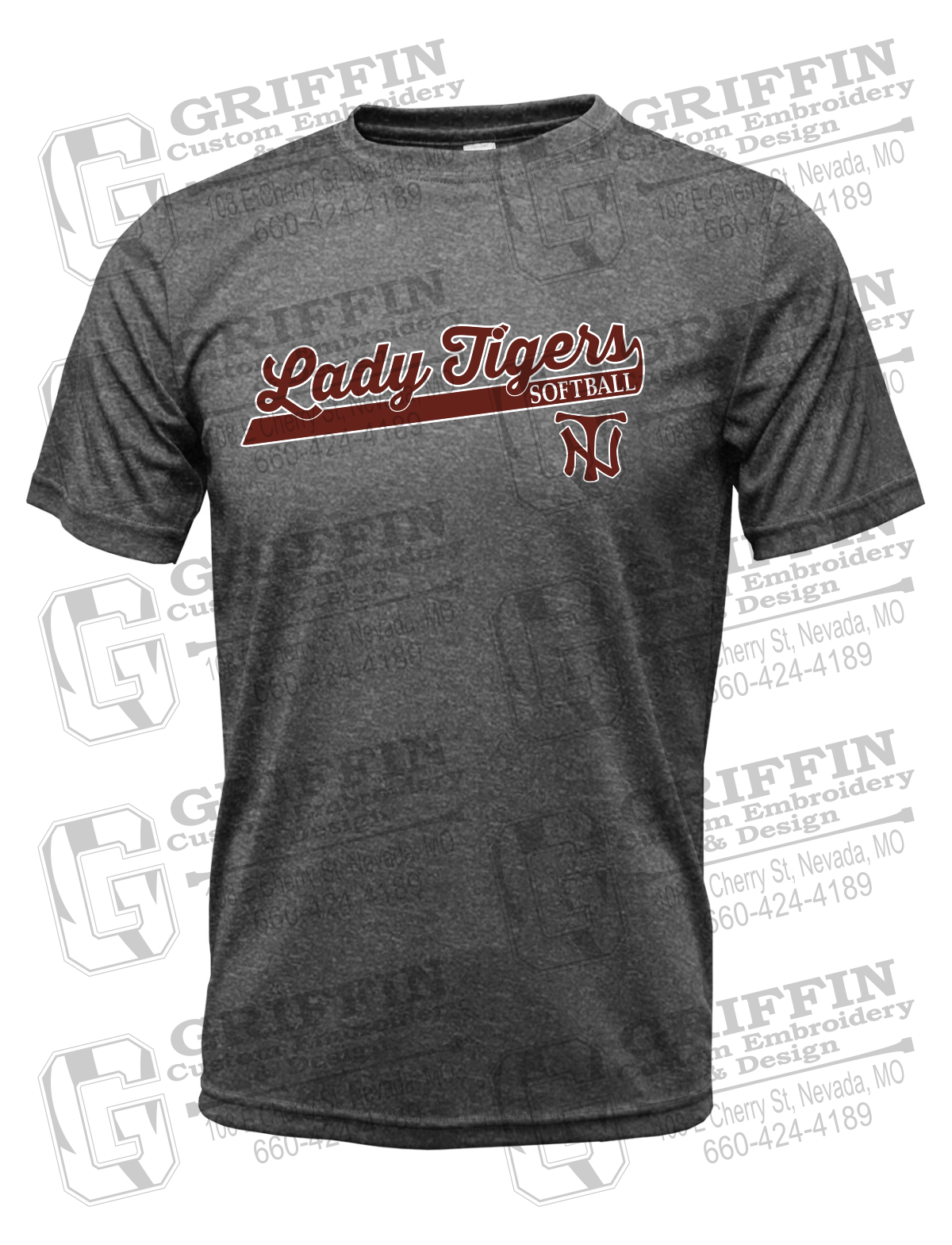 Dry-Fit Short Sleeve T-Shirt - Softball - Nevada Tigers 26-B