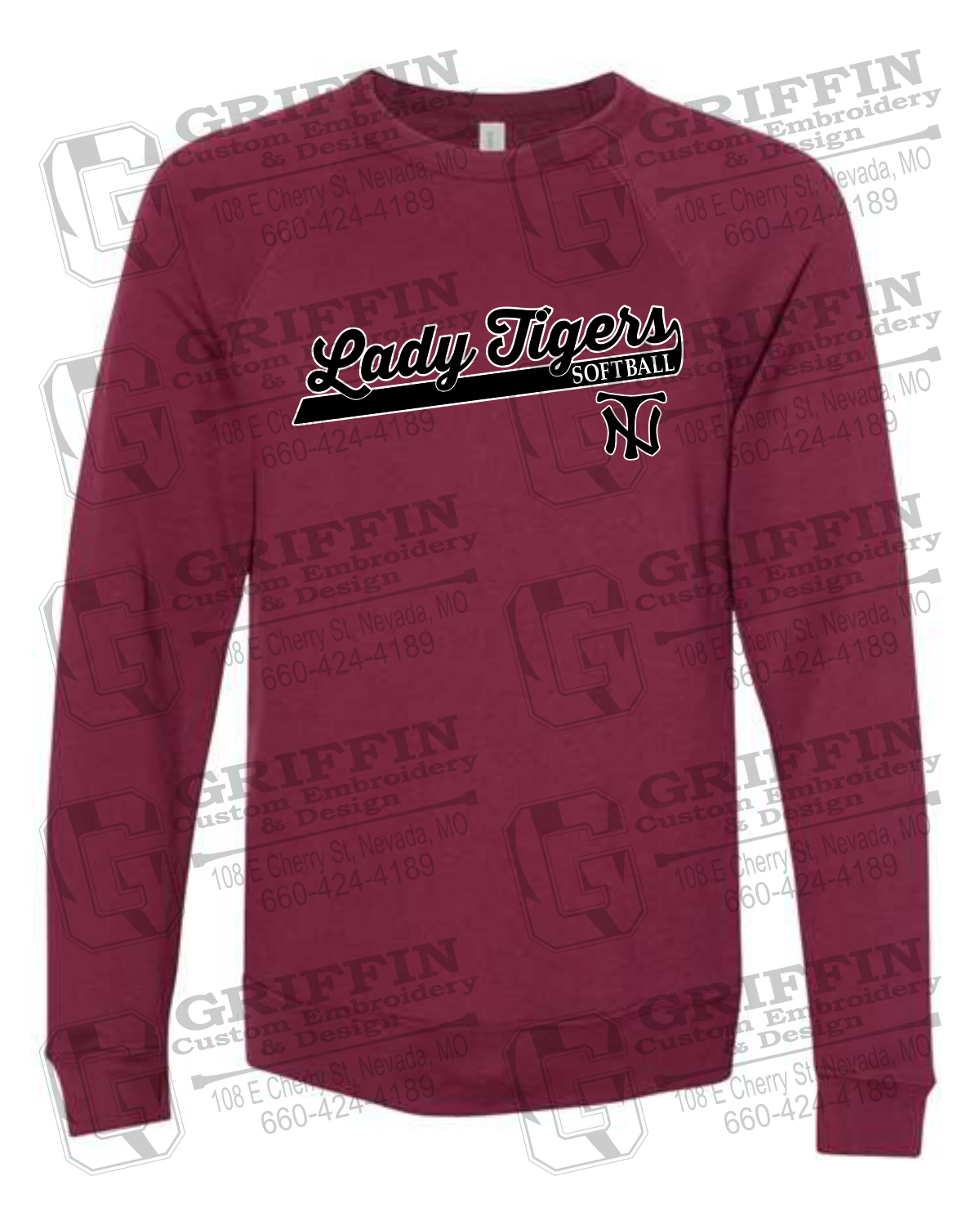 Sponge Fleece Sweatshirt - Softball - Nevada Tigers 26-B