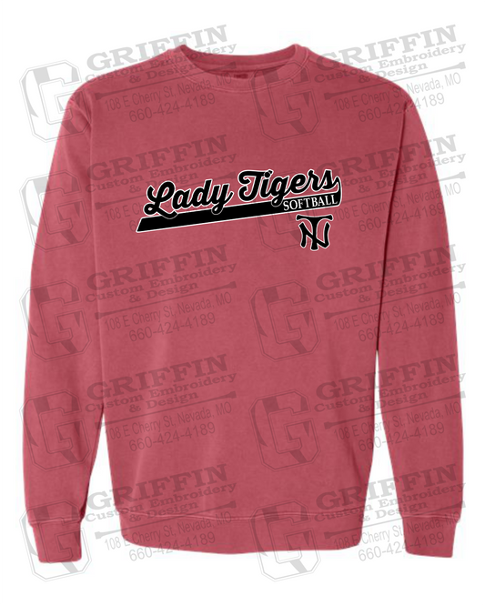 Comfort Colors Crewneck Sweatshirt - Softball - Nevada Tigers 26-B