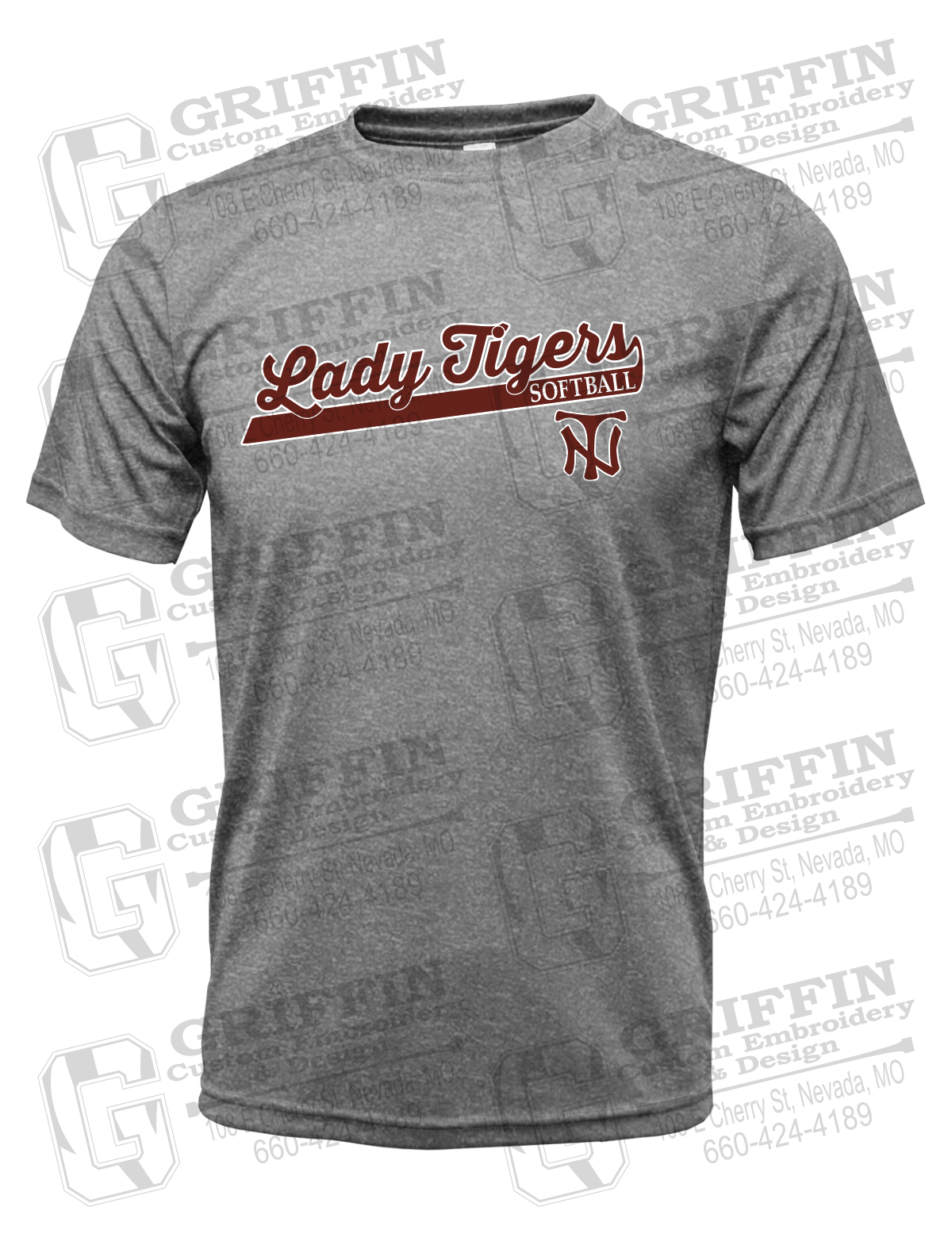 Dry-Fit Short Sleeve T-Shirt - Softball - Nevada Tigers 26-B