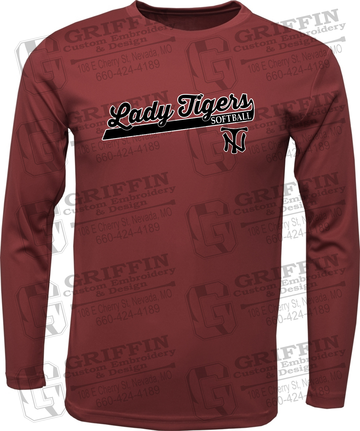 Dry-Fit Long Sleeve T-Shirt - Softball - Nevada Tigers 26-B