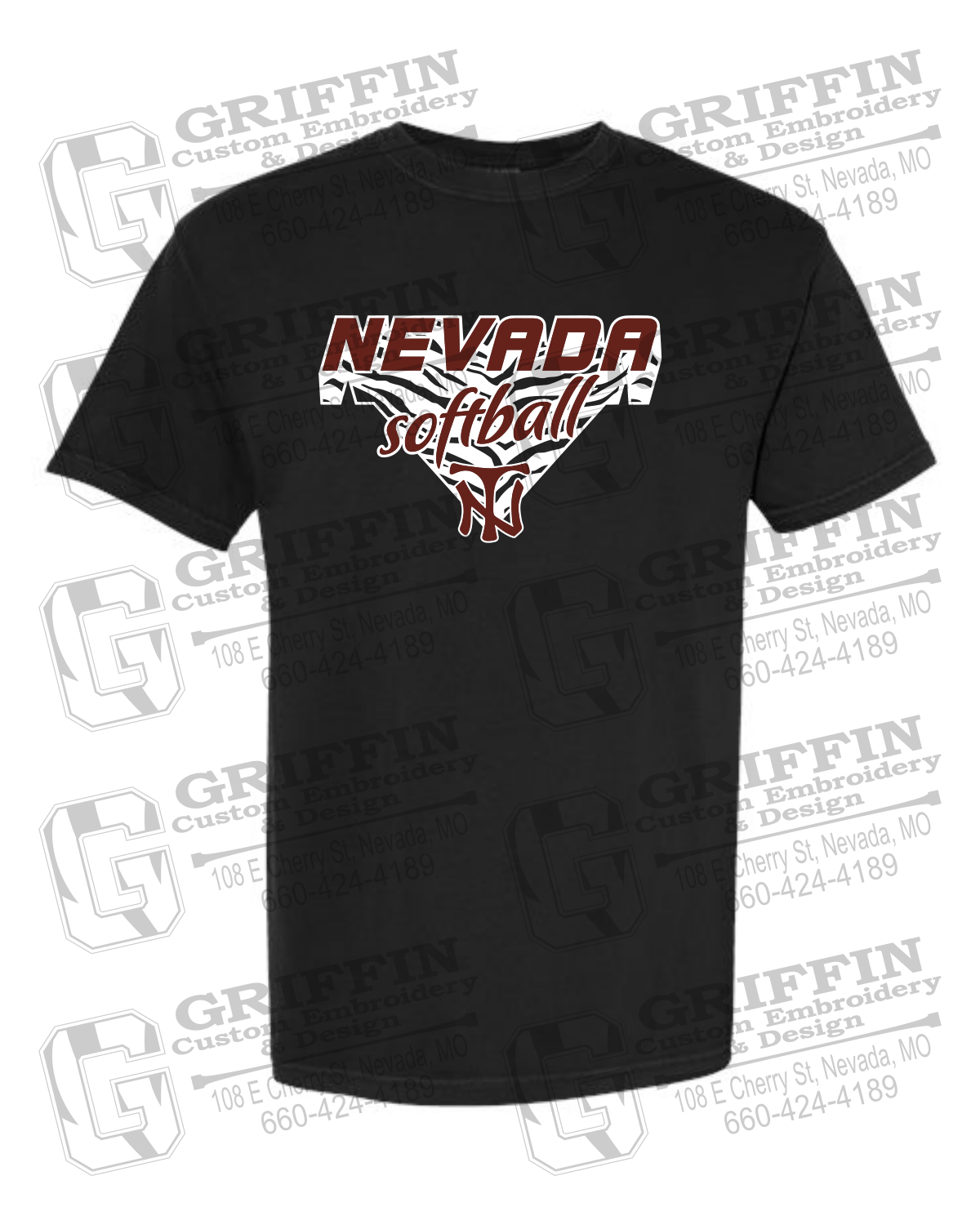 Comfort Colors Short Sleeve T-Shirt - Softball - Nevada Tigers 26-C