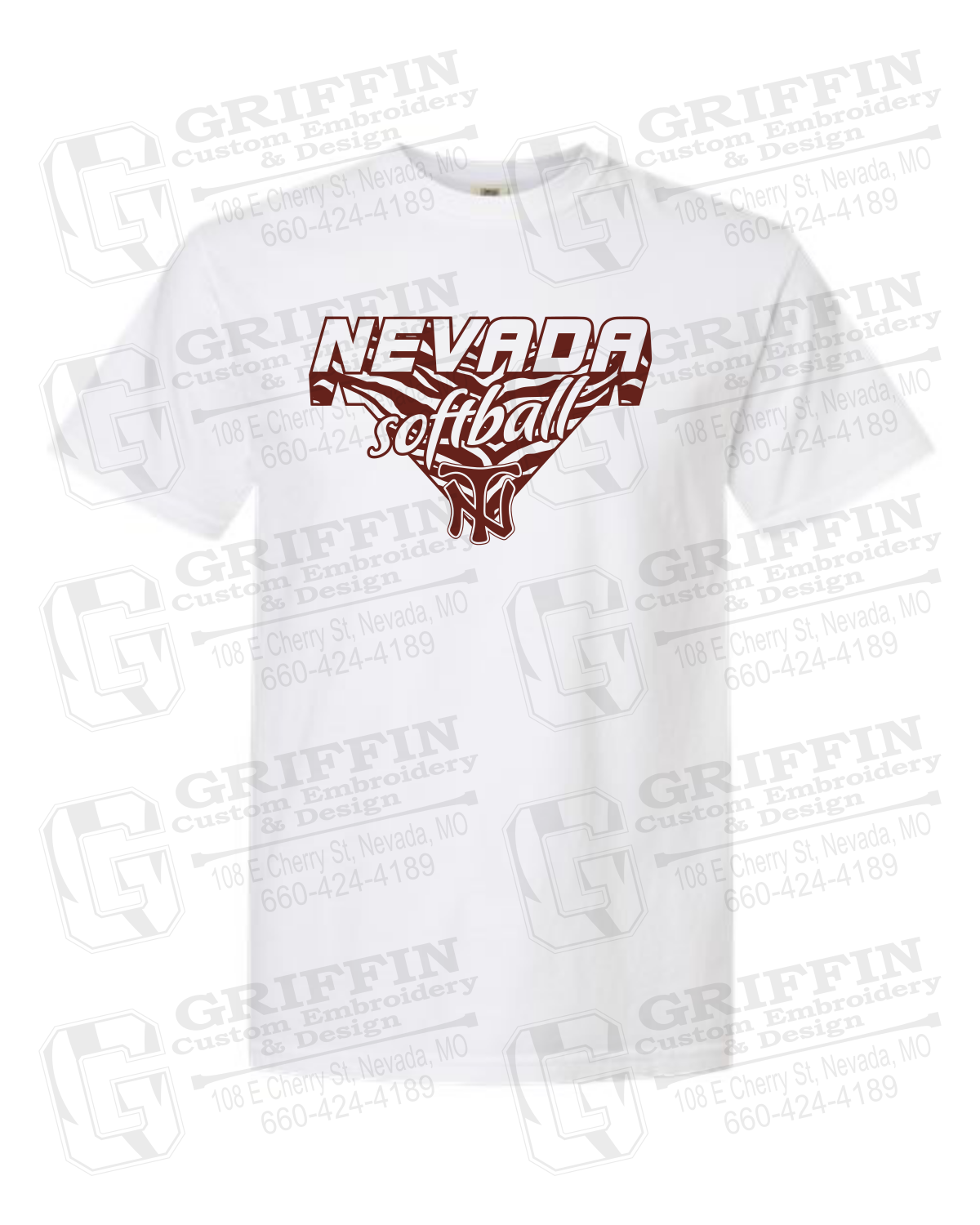 Comfort Colors Short Sleeve T-Shirt - Softball - Nevada Tigers 26-C